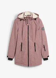 Lång vattentät funktionsjacka med teddyfleece, bonprix