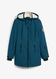 Lång vattentät funktionsjacka med teddyfleece, bonprix