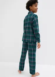 Vävd flanellpyjamas för barn (2 delar), bonprix