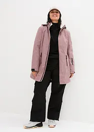 Lång vattentät funktionsjacka med teddyfleece, bonprix