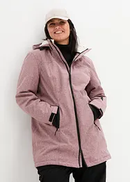 Lång vattentät funktionsjacka med teddyfleece, bonprix