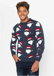 Finstickad tröja med julmotiv, bonprix