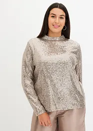 Blus med paljetter, bonprix