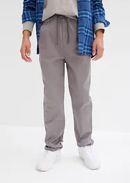 Stretchiga dra på-chinos med ekologisk bomull, Regular Fit, Straight, bonprix