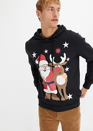 Sweatshirt med julmotiv, ekologisk bomull, bonprix