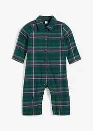 Babyjumpsuit av flanell, bonprix