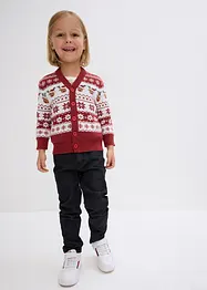 Barncardigan med julmotiv, bonprix