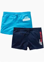 Badshorts för barn med återvunnen polyamid (2-pack), bonprix