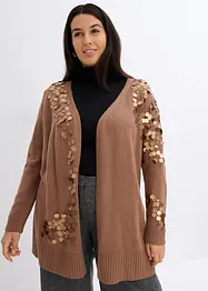 Cardigan med paljetter, bonprix