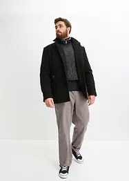 Dra på-byxa av ren bomull, Regular Fit, Straight (2-pack), bonprix