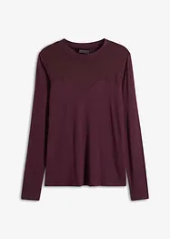 Långärmad topp med mesh, bonprix