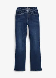 Bootcut Jeans Mid Waist, fodrade och mjuka, bonprix