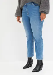 Jeans med strassapplikation, bonprix