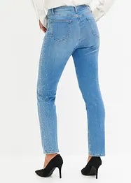 Jeans med strassapplikation, bonprix