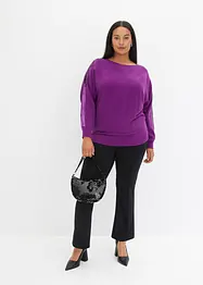 Finstickad tröja med paljetter, bonprix