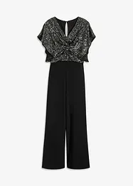 Jumpsuit med paljetter, bonprix