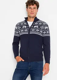 Hudvänlig lusemönstrad cardigan i ren bomull, bonprix