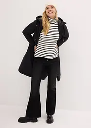 Vid parkas i A-linjeform och med dragsko, bonprix