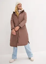 Vid parkas i A-linjeform och med dragsko, bonprix
