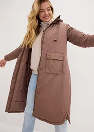 Vid parkas i A-linjeform och med dragsko, bonprix