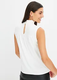 Jerseylinne med dekorativa knappar, bonprix