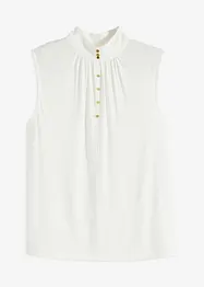 Jerseylinne med dekorativa knappar, bonprix