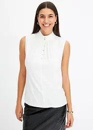 Jerseylinne med dekorativa knappar, bonprix