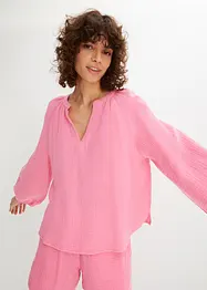 Muslinblus i oversizemodell av bomull, bonprix