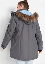 Lång vattentät funktionsjacka med huva, bonprix