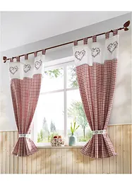 Gardinlängd med omtag (1-pack), ekologisk bomull, bonprix