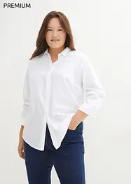 Skjortblus av ren bomull, bonprix