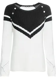 Tröja med knappar, bonprix