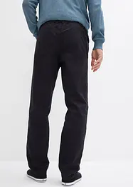 Dra på-byxa av ren bomull, Regular Fit, Straight (2-pack), bonprix