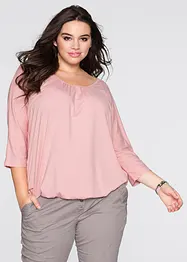 Oversizetopp i materialmix, bonprix