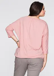 Oversizetopp i materialmix, bonprix