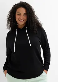 Sweatshirt med huva, bonprix