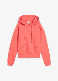 Sweatshirt med huva, långa ärmar, bonprix