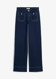 Wide Leg-jeans Mid Waist, Stretch, bonprix