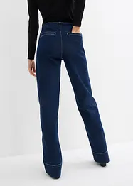 Wide Leg-jeans Mid Waist, Stretch, bonprix