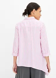 Skjortblus med asymmetrisk nederkant, bonprix