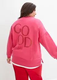 Sweatshirt i oversizemodell med ekologisk bomull, bonprix
