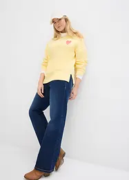 Sweatshirt i oversizemodell med ekologisk bomull, bonprix