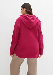 Muslinblus med luva i ren bomull, bonprix