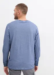 Långärmad T-shirt med tvättade effekter, bonprix