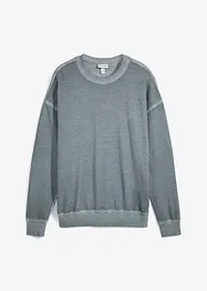 Sweatshirt med tvättad look, loose fit, bonprix