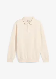 Sweatshirt med tenniskrage, bonprix