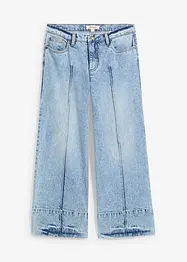 Wide Leg Jeans Mid Waist, cropped, bonprix