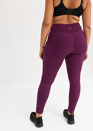 Sportleggings med mobilficka, snabbtorkande, bonprix