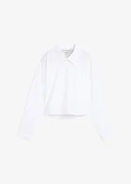 Croppad blus i ren bomull, bonprix