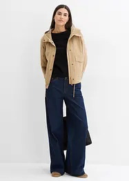 Wide Leg Jeans Mid Waist, Full Length, bonprix